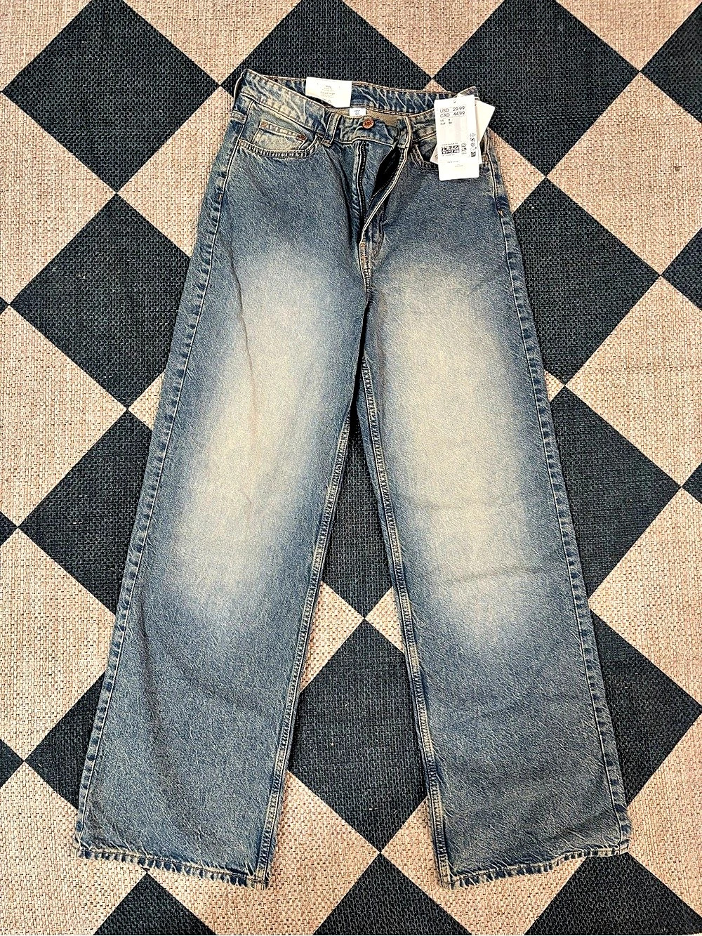 Wrangler Wide Leg Women's Jeans Waist size 4 NWT